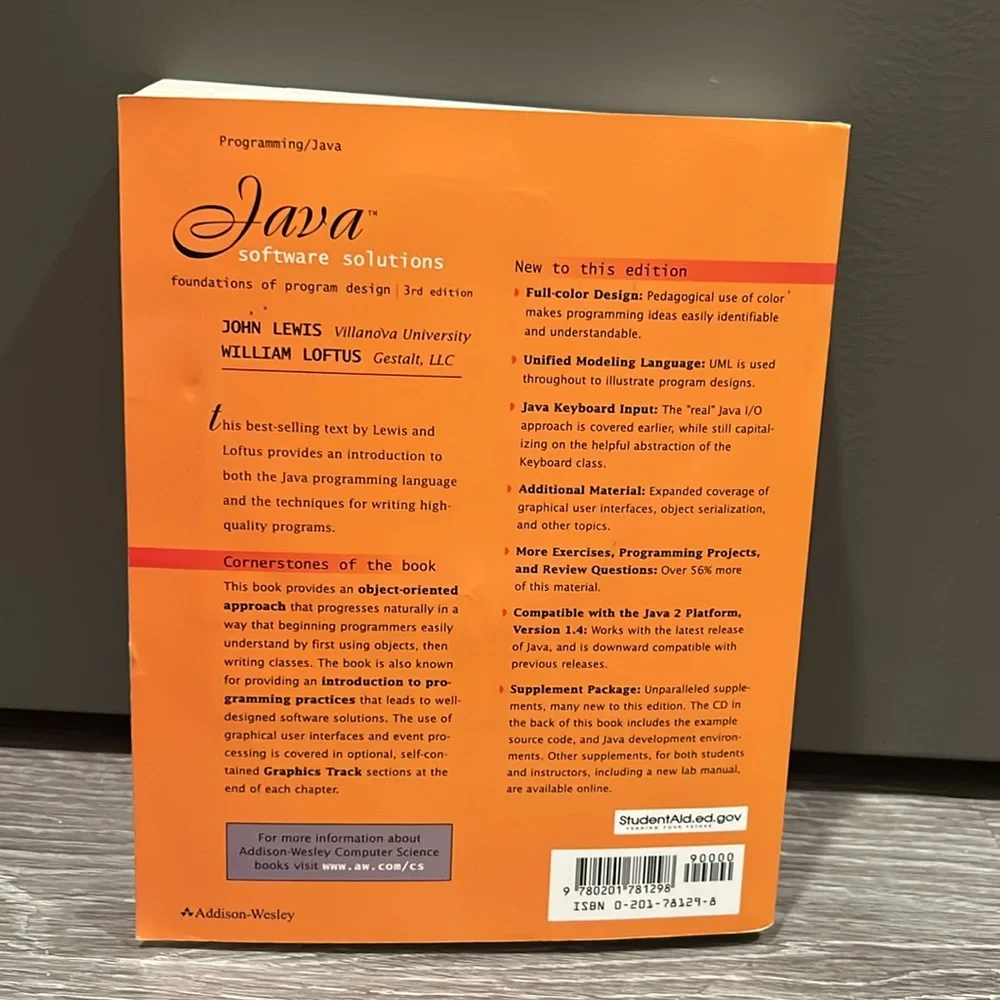 Java Software Solutions:Foundations of Program Design 3rd Edition,Lewis & Loftus - Picture 3 of 6